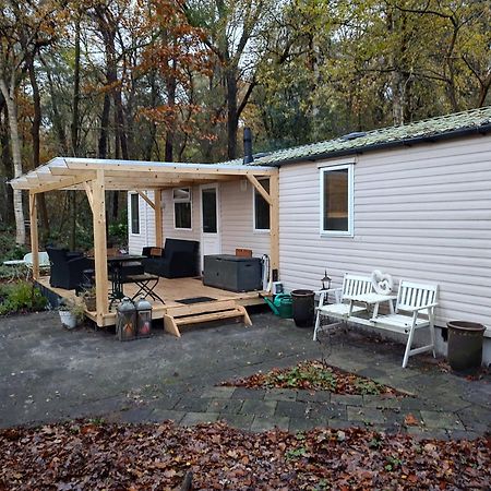 Chalet Met Veranda Aan Bosrand Vledder Eksteriør bilde